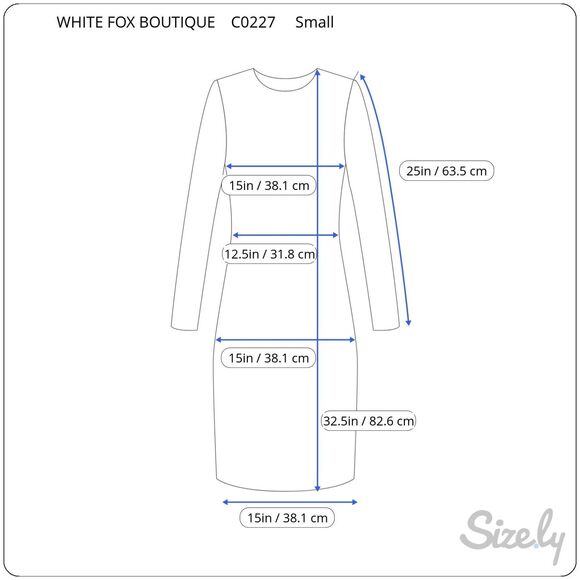 White Fox Boutique Womens Dress Blue Milky Way Soulmate Mini Bodycon Y2K Small - Picture 12 of 12